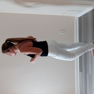 Like NEW,Michael Kors,White, Mid Rise,Jeans with Gold Front Side Pocket Zippers